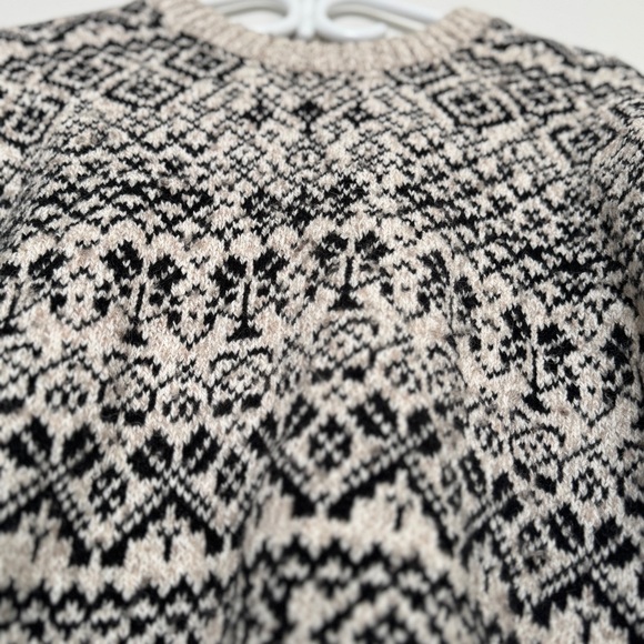 Vtg WindRiver Outfitter Knit Thermal Sweater Dark Green and Lighter Brown Large - Picture 5 of 14